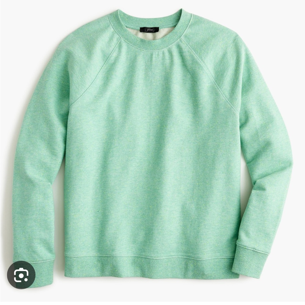 J.Crew Crewneck sweatshirt in speckled mint